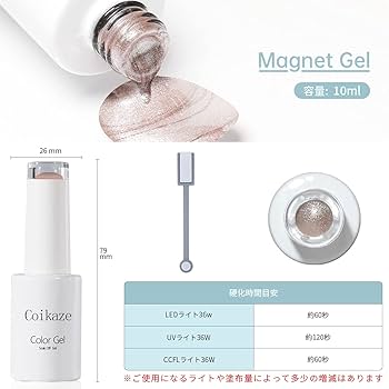 Amazon | ジェルネイル マグネットジェル Coikaze キャッツアイ